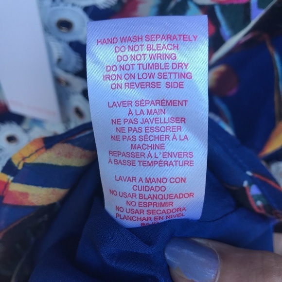 Red Carter Willow Floral Print Lace Coverup Dress - Picture 8 of 8